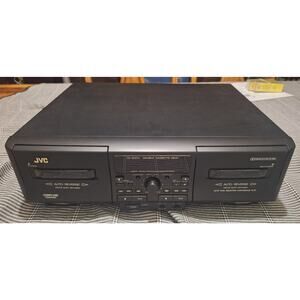 JVC TD-W5TH Auto Reverse Double Cassette Deck- Dual Tape Player- Tested- Mint!